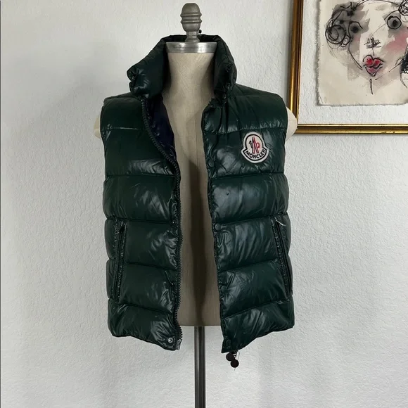 Moncler Tibb Green Men's Puffer Vest - Picture 2 of 14